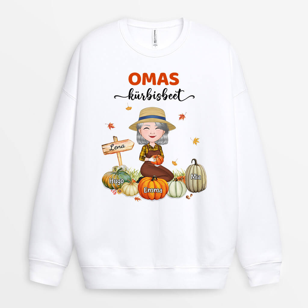 1224WGE1 Personalisierte Geschenke Pullover Kurbis Mama Oma