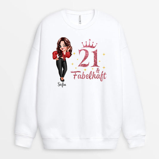 1231WGE1 personalisierter 21 und fantastisch pullover