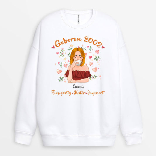 1232WGE1 personalisierter geboren in 1983 blatter pullover