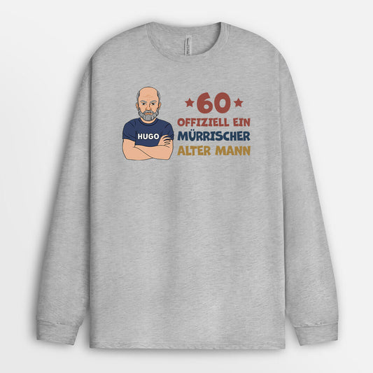 1239NGE2 personalisiertes offiziell ein alter mann geburtstag langarmshirt