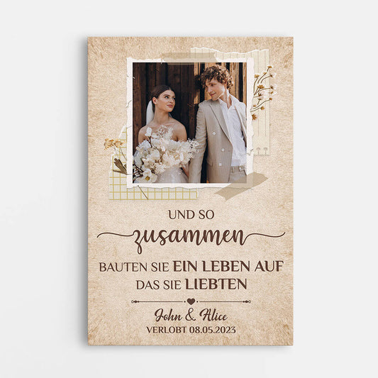 1285CGE1 personalisierte zusammen bauten sie ein leben auf leinwand