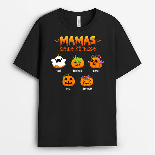1318AGE1 personalisiertes mamas kleine susse kurbisse halloween t shirt