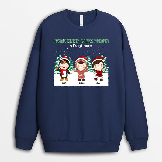 1362WGE1 personalisierter beste mama aller zeiten weihnachten pullover