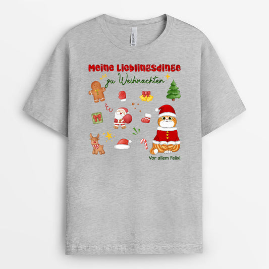 1376AGE2 personalisierte meine lieblingsdinge zu weihnachten kinder t shirt