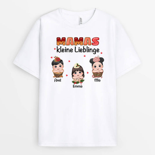 1396AGE1 personalisiertes mamas kleine lieblinge t shirt