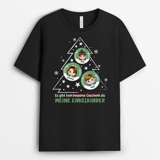 1398AGE1 personalisiertes es gibt kein besseres geschenk als meine enkeln weihnachten t shirt