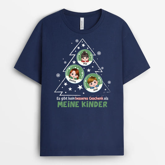 1398AGE2 personalisiertes es gibt kein besseres geschenk als meine enkeln weihnachten t shirt