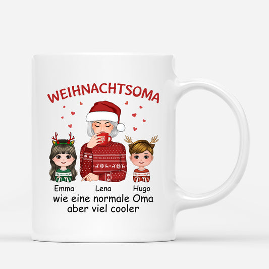 1421MGE1 personalisierte coole weihnachtsmama tasse