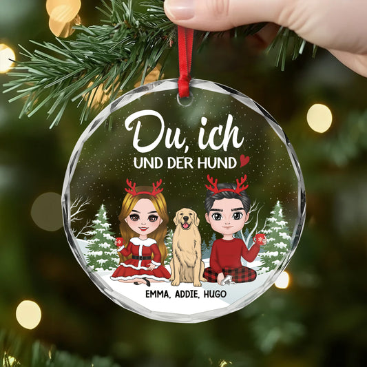 1423OGE2 du ich und die hunde weihnachtsschmuck personalisiert_ glas paar 1423OKU0C_bf307045 58b8 449c a14f 500669241eda
