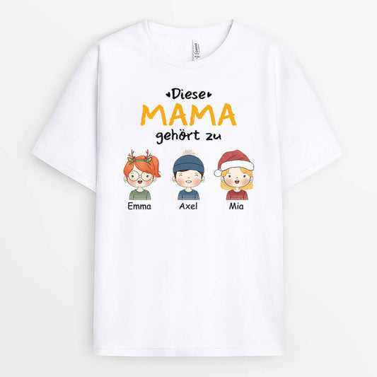 1463AGE1 personalisiertes diese oma gehort zu susse kinder t shirt