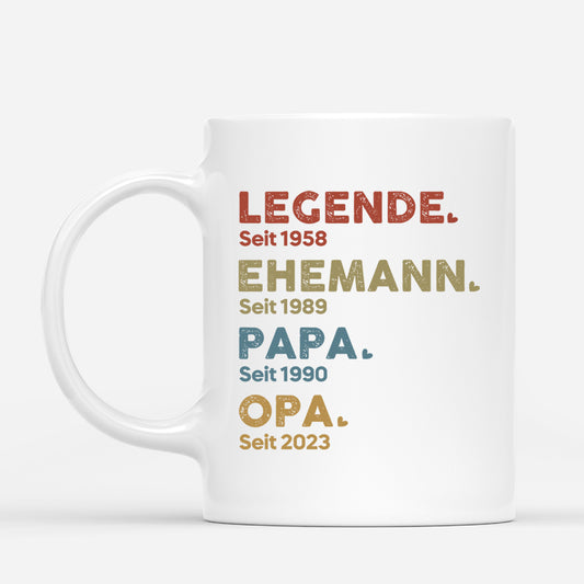 1503MGE1 personalisierte legende ehemann papa opa seit tasse_5ed350bc acb3 4e03 bc07 c70d8d9a9a6c