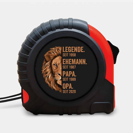 1632OGE1 die legende opa seit lowe massband personalisiert opa 1632OKN8B