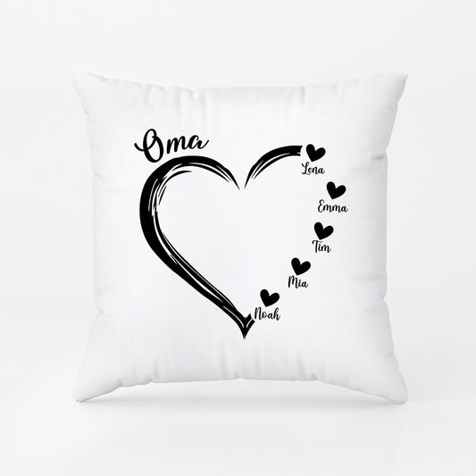 1686PGE1 personalisiertes mamas omas herz kissen