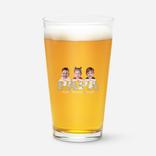 1717IGE1 papa kinder mit gesicht personalisiertes bierglas_ papa 1717IKH8B
