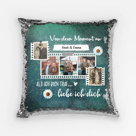 1823PGE1 personalisiertes von dem moment an als ich dich traf liebe ich dich pailletten kissen
