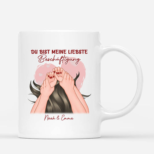 1833MGE1 du bist mein liebster zeitvertreib personalisierte tasse fur paare