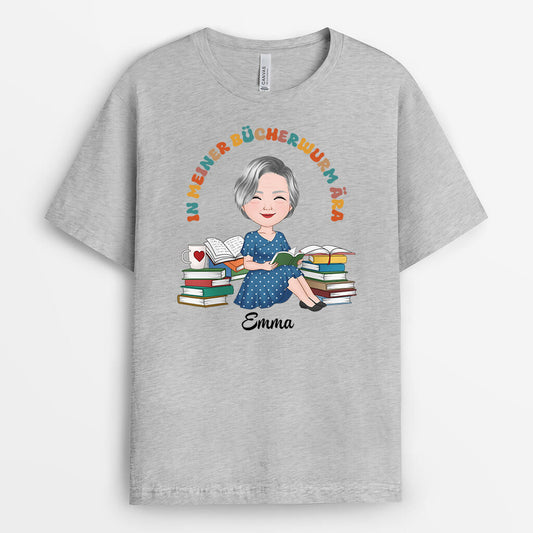 1898AGE2 personalisiertes in meiner bucherwurm ara t shirt
