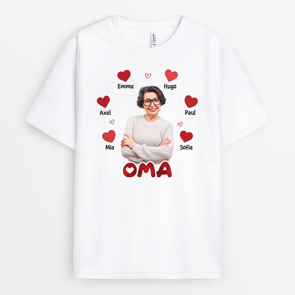 1956AGE1 personalisiertes oma mama t shirt