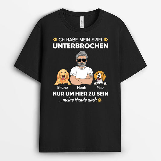 2009AGE1 personalisiertes ich habe mein spiel unterbrochen nur um hier zu sein t shirt_f1abd678 64ef 4749 9205 53d047cca953