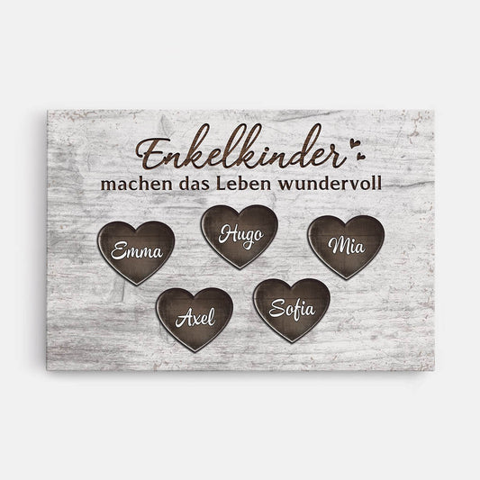 2017CGE1 personalisierte enkelkinder machen das leben wundervoll leinwand_7ed90014 4951 4269 b724 54990a524c15