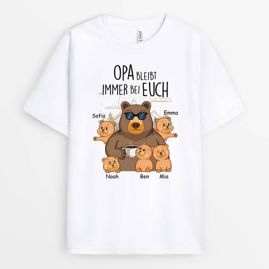 2020AGE1 personalisiertes papa bleibt immer bei dir t shirt