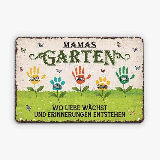 2053EGE2 personalisiertes omas garten turschild