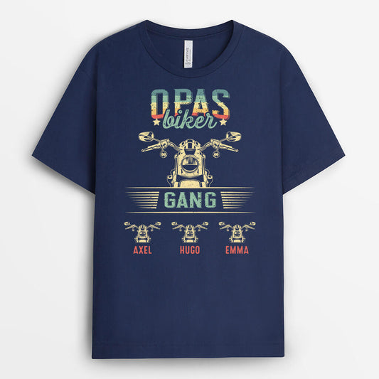 2099AGE2 personalisiertes papas opas biker gang t shirt