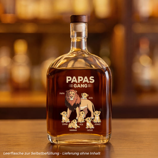 2137AGE1 papas gang lowe personalisierte whiskyflasche papa opa 2137ai6p5b