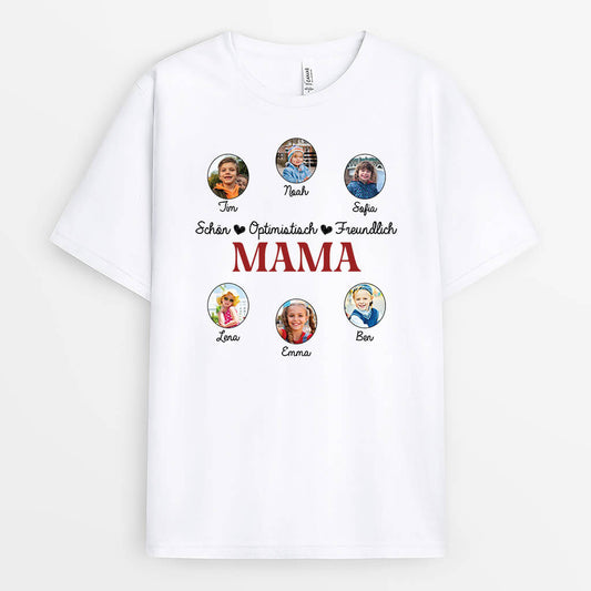 2149AGE1 personalisiertes schone fursorgliche tapfere niedliche freundliche oma t shirt