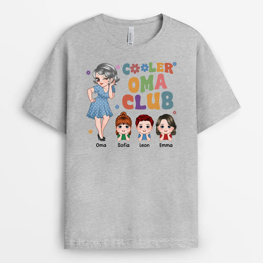2159AGE2 personalisiertes cooler mama oma club t shirt
