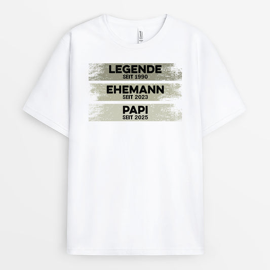 2193AGE2 legende ehemann papa opa seit weisses t shirt opa personalisiert 2193A5L5B