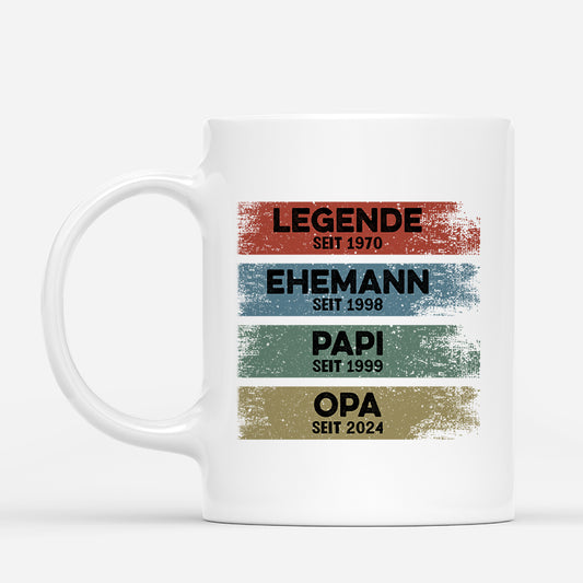 2193MGE1 legende ehemann papa opa seit tasse opa personalisiert 2193M5L5B