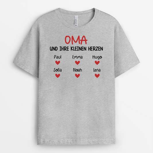 2225AGE2 personalisiertes papa seine kleinen herzen t shirt 2225a645b