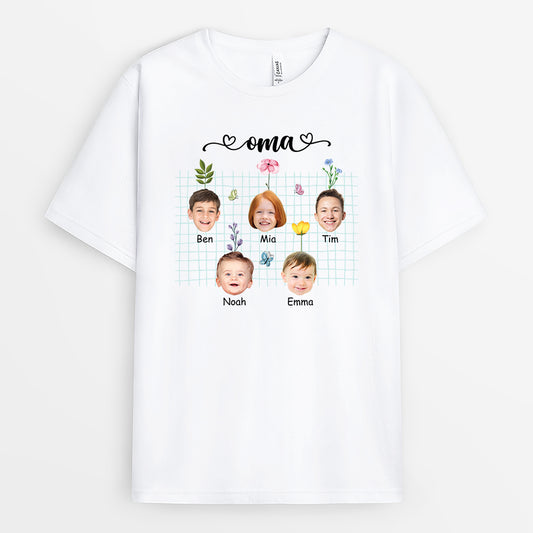 2239AGE1 personalisiertes mama kinder und blumen t shirt 2239a5c7a