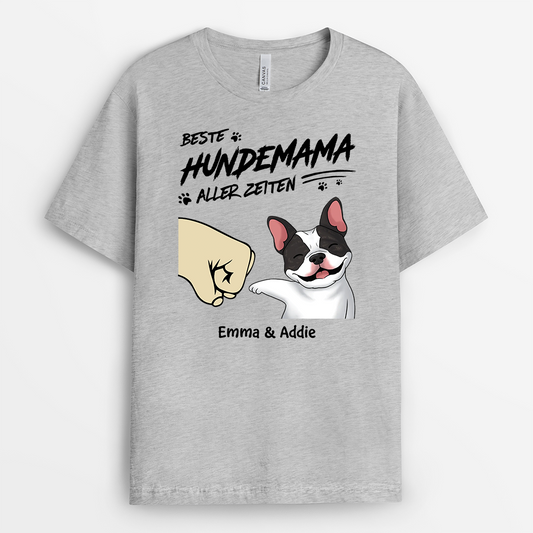2279AGE2 personalisiertes bester hundepapa beste hundemama aller zeiten t shirt 2279a5g5c