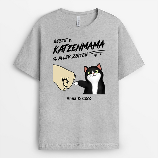 2279AGE2 personalisiertes bester katzenpapa beste katzenmama aller zeiten t shirt 2279a5g5d