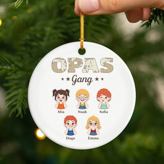 2317OGE2 papas gang weltkarte personalisierte keramik ornamente papa 2317OKM8B