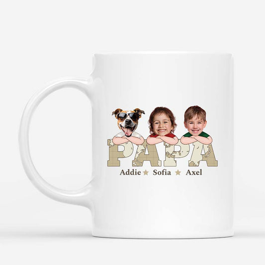 2333MGE1 personalisierte papa und kinder weltkarte tasse_b7d96d24 ddfa 4ba7 95a2 e99df7ea15c3