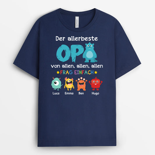2390AGE2 personalisiertes der beste monster papa aller zeiten frag einfach t shirt 2390a688b