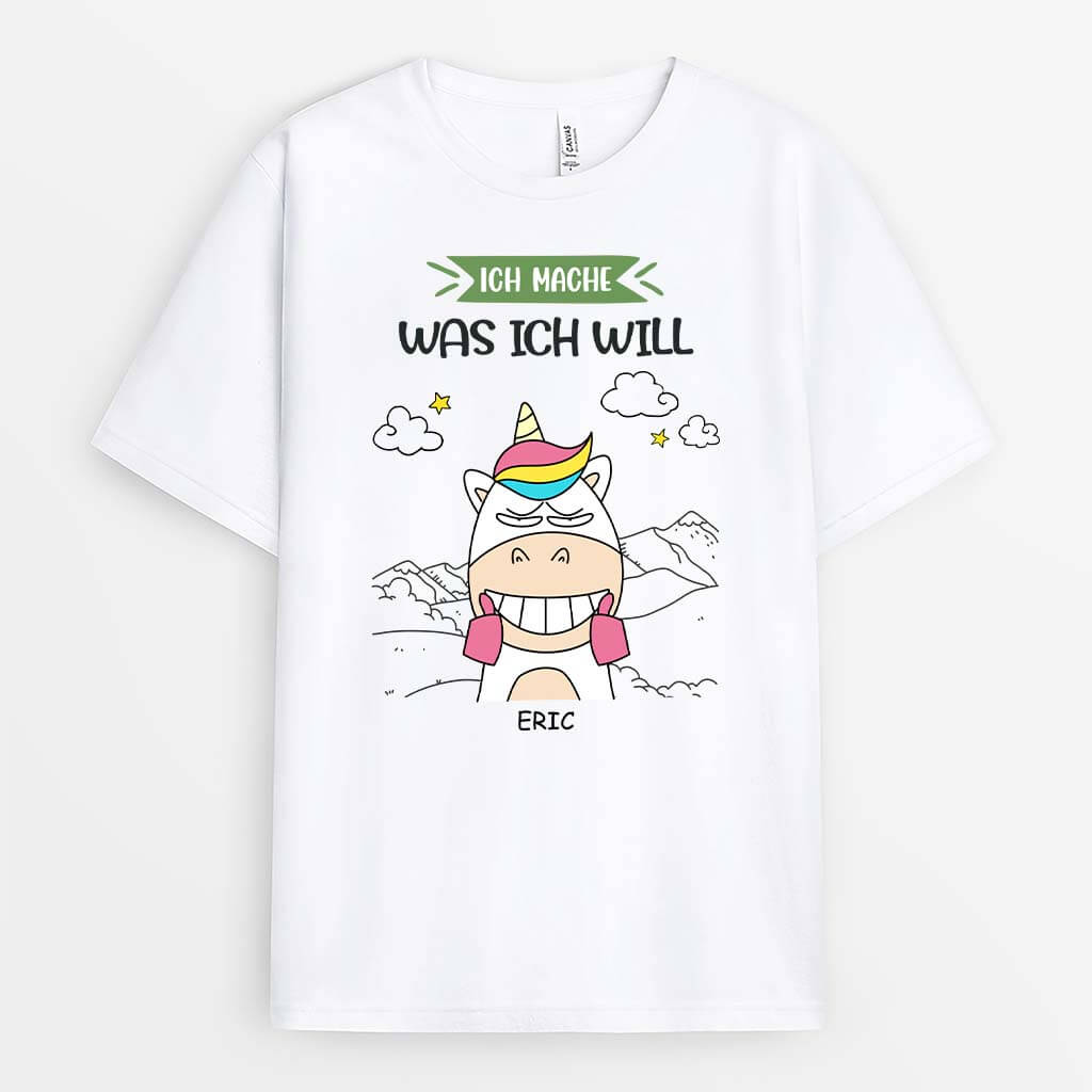 2521AGE2 personalisiertes ich mache was ich will t shirt