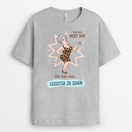 2540AGE2 personalisiertes ich bin nicht dick ich bin nur