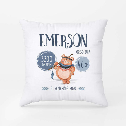 2588PGE1 informationen zur geburt des kindes personalisiertes geschenk kissen fur kinder und jugendliche