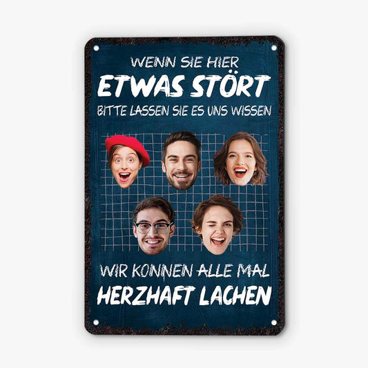2658EGE1 wenn dich hier etwas stort lustiges turschild personalisiert