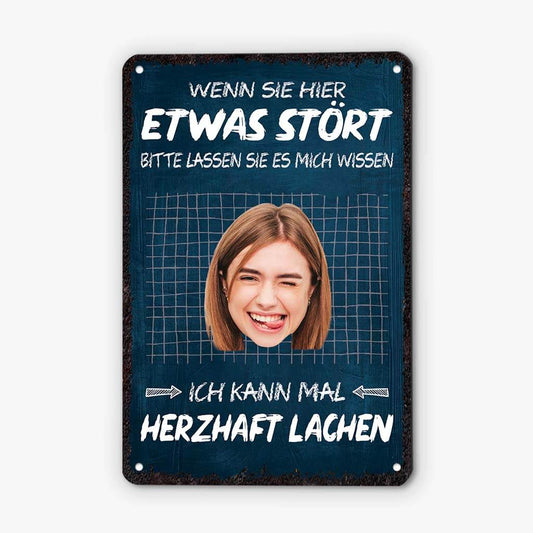 2658EGE2 wenn dich hier etwas stort lustiges turschild personalisiert