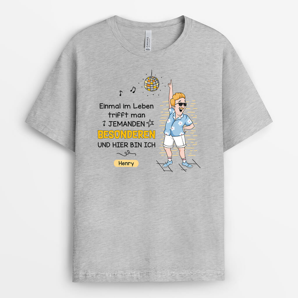 2660AGE2 einmal im leben lustiges t shirt fur frauen personalisiert