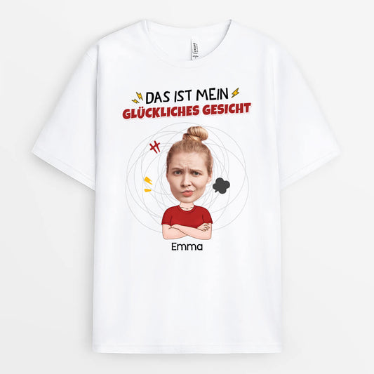 2661AGE1 das ist mein gluckliches gesicht lustiges t shirt fur frauen personalisiert