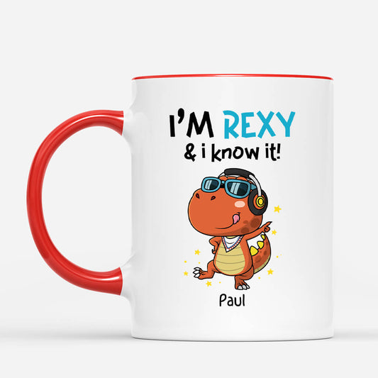 2667MGE2 ich bin rexy und ich weiss es lustige tasse fur manner personalisiert