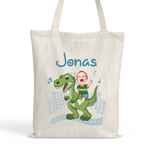 2671BGE1 kind dinosaurier personalisierte einkaufstasche 2671b6f5k