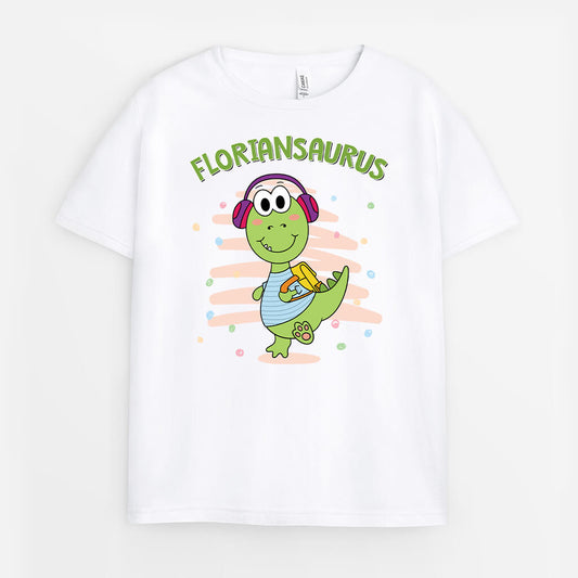 2676AGE1 name _ saurus personalisiertes t shirt fur kinder