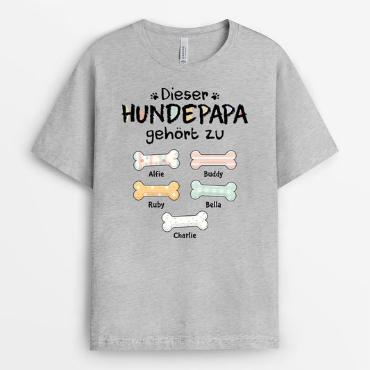 2752AGE2 diese hundemama dieser hundepapa gehort zu personalisiertes t shirt fur hundeliebhaber